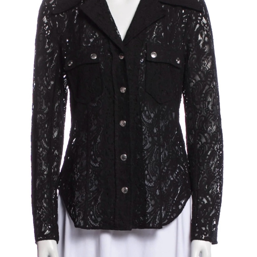 Chloe Black Lace Blouse
